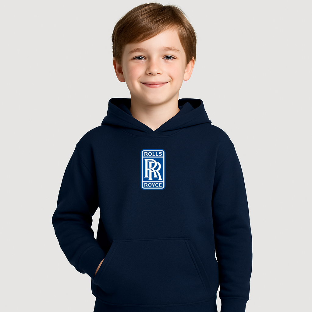 Youth Kids Rolls Royce Car Pullover Hoodie